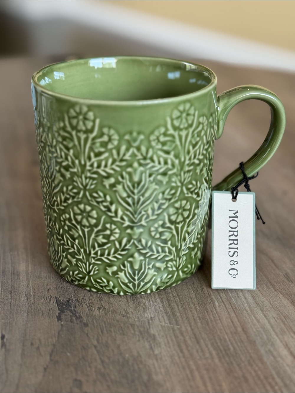 Morris & Co Green Ceramic Mug